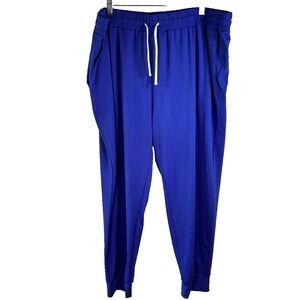 Duffield Lane Performance Natasha Jogger Bright Blue Women's Size XL NWT